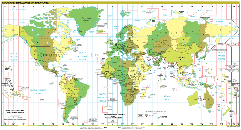 coordinated universal time time zones